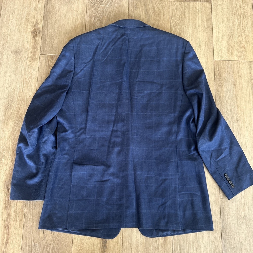 Lauren Ralph Lauren Men's Sport Coat Silk/Wool Blend 46XL Blue Large Check - Picture 8 of 8